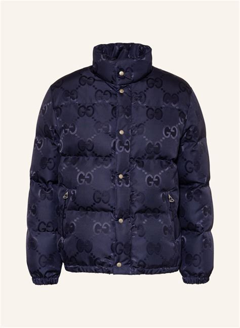 GUCCI Daunenjacke GG in blau .